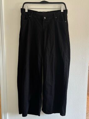Gap Maternity Black Wide Leg Denim Jeans Size 28
